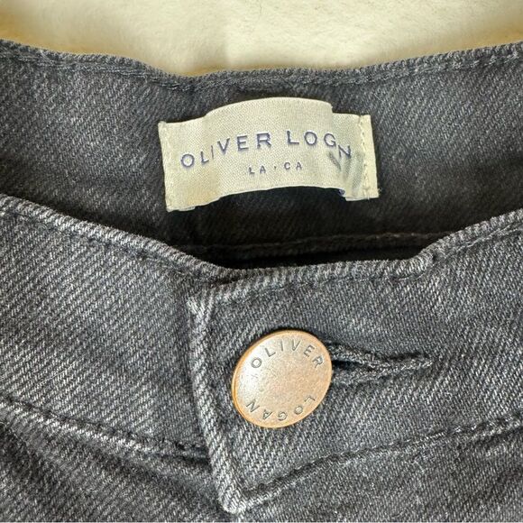 Oliver Logan Crosby Relaxed Taper Jeans Black Wash Boyfriend Fit Size 31 - Picture 3 of 11